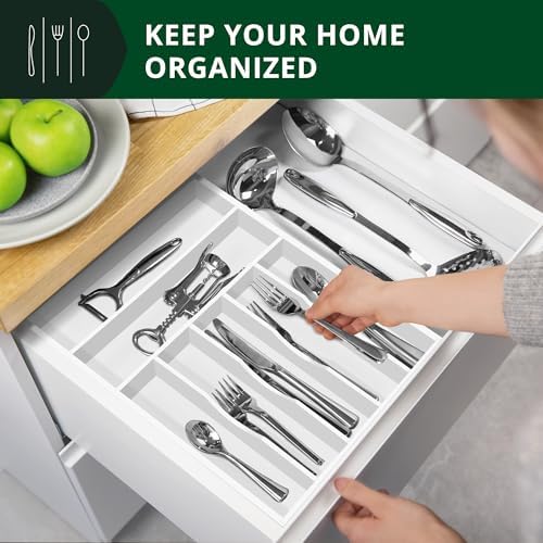 ROYAL CRAFT WOOD Luxury Bamboo Kitchen Drawer Organizer