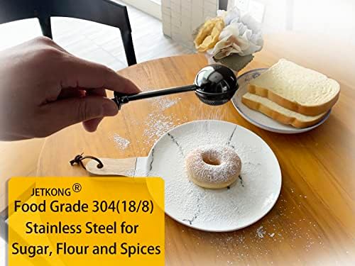 JETKONG Baker's Dusting Wand for Sugar, Flour and Spices, Stainless Steel
