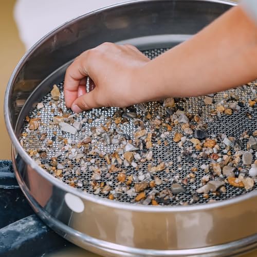 PATIKIL 14 Mesh Lab Sieve, 11.8" Diameter Sifting Screen 304 Stainless Steel