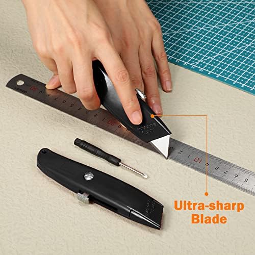 Reginary 20 Pcs Box Cutter Bulk Retractable Utility Knife