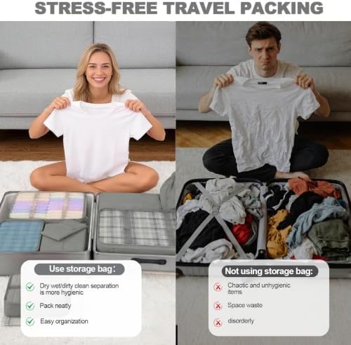 8/9 Set Packing Cubes for Travel, Suitcase Organizer Bags for Luggage
