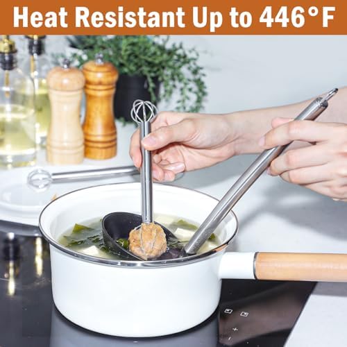 Stainless Steel Measuring Whisk, Double-Ended Whisk