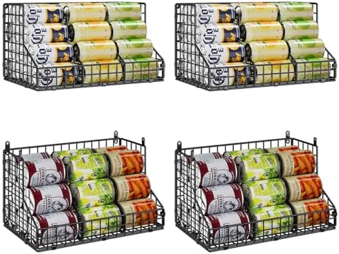 4 Pack Stackable Can Rack Organizer