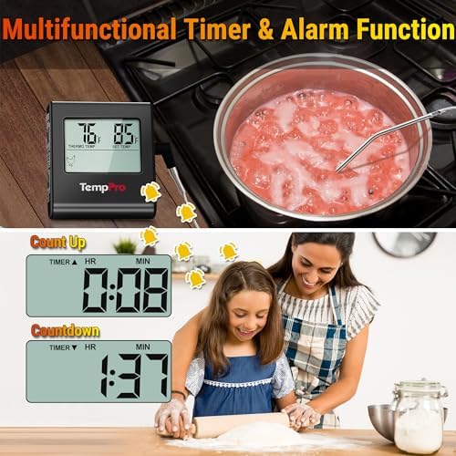 TempPro TempTrack Large LCD Digital Meat Thermometer