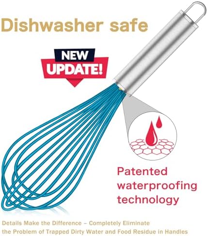 OYV Silicone Whisk, Heat Resistant 480°F Whisks