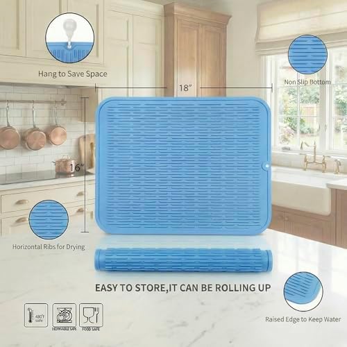 MicoYang Silicone Dish Drying Mat