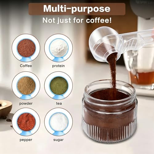 2-in-1 Coffee Scoop with Funnel, 2 Tbsp Measuring Spoon