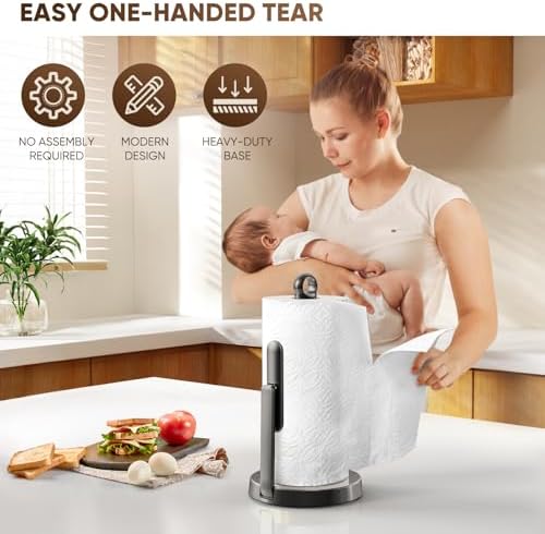 theaoo Heavy-Duty Paper Towel Holder