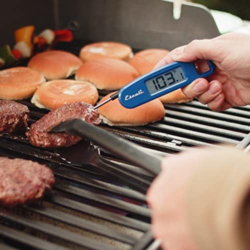 Escali Compact Portable Meat Candy Folding Digital Thermometer, Backlit Display