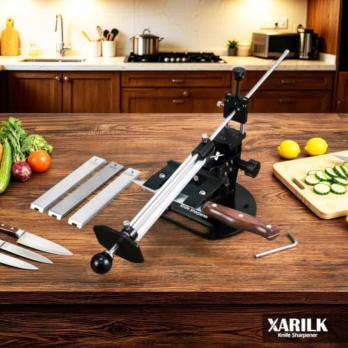 Precision Guided Knife Sharpener, Adjustable Angle