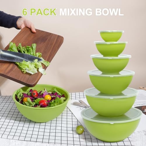 BoxedHome BPA Free Plastic Round Mixing Bowl