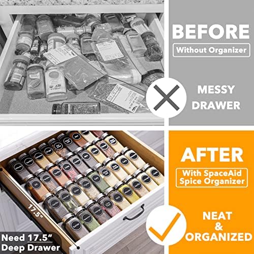 SpaceAid Spice Drawer Organizer