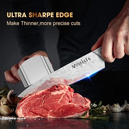 MOSFiATA 7 Piece Kitchen Knife Set, Ultra Sharp Knife Set