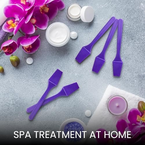 PANA 100pcs Brand Cosmetic Make Up Disposable Plastic 2.5" Spatulas Skin Care
