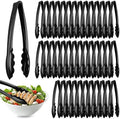 Tessco 80 Pcs Plastic Tongs, 9 Inch Disposable Serving Tongs