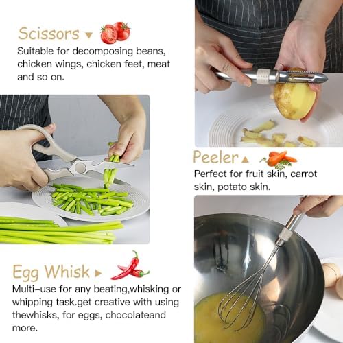 Kitchen Utensil Set-Silicone Cooking Utensils-33 Kitchen Gadgets & Spoons