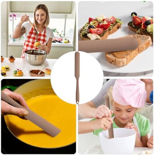 Silicone Jar Spatula, Non-Stick Heat Resistant Kitchen Thin Spatula, Sourdough