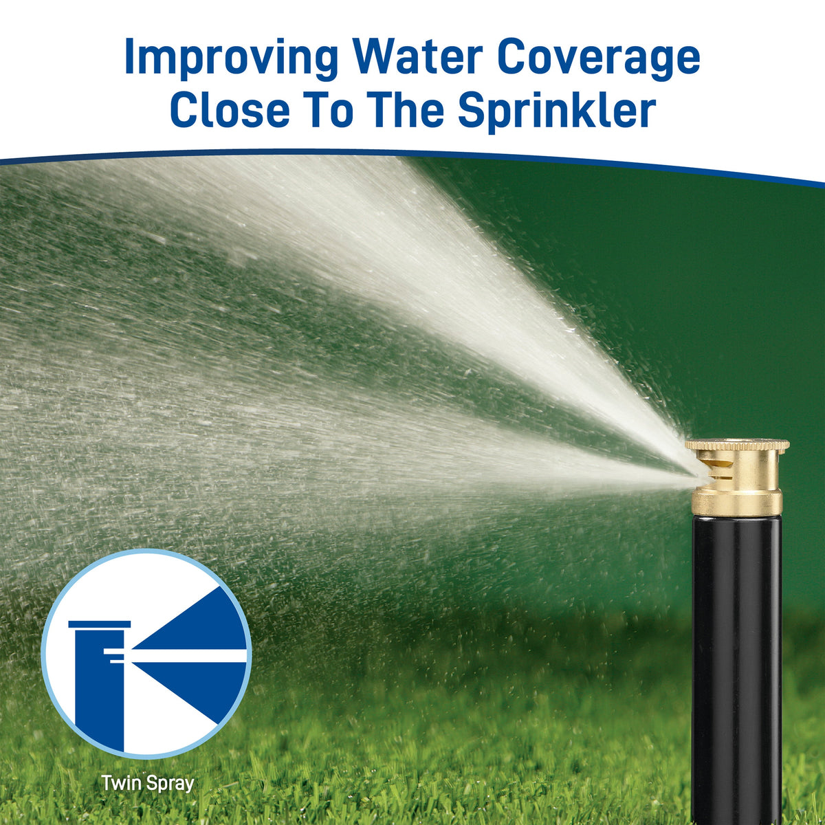 15 ft. Brass Half Pattern Spray Sprinkler Nozzle 53227