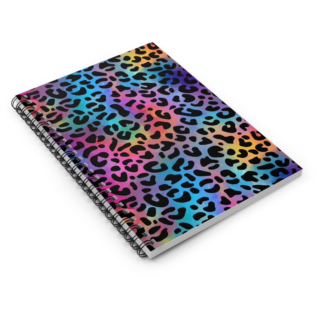 Bespattered Facade Dreamy Leopard Spiral Notebook - Lined Pages