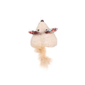 Flamingo Vinta Catnip Mouse Toy with Feathers and Crinkle Sound