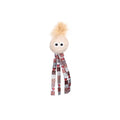 Flamingo Vinta Catnip Face Cat Toy with Feathers & Crinkle
