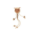 Flamingo Yutsa Woven Monkey Toy with Wood Pieces