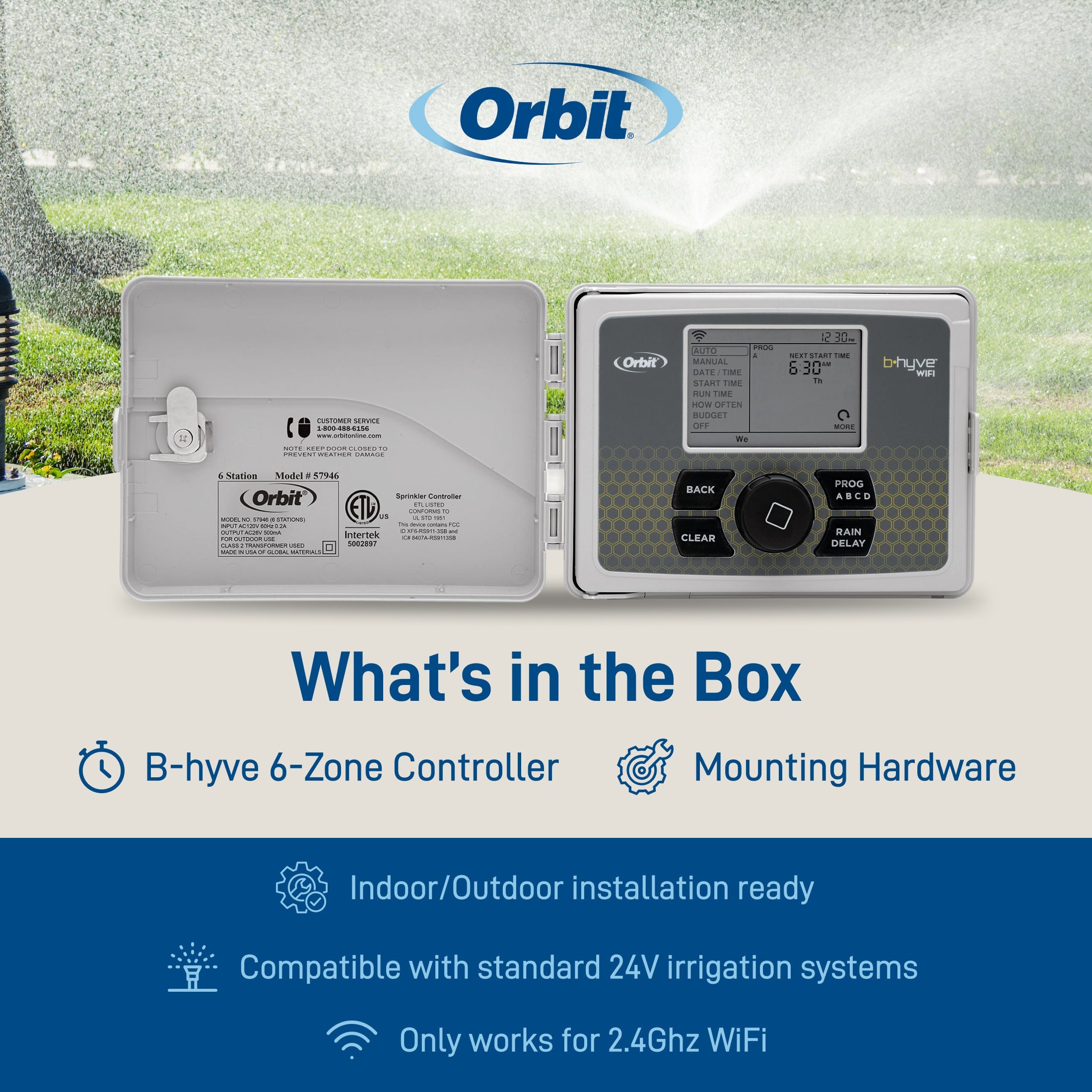 B-hyve 12-Station Indoor/Outdoor Controller 57950