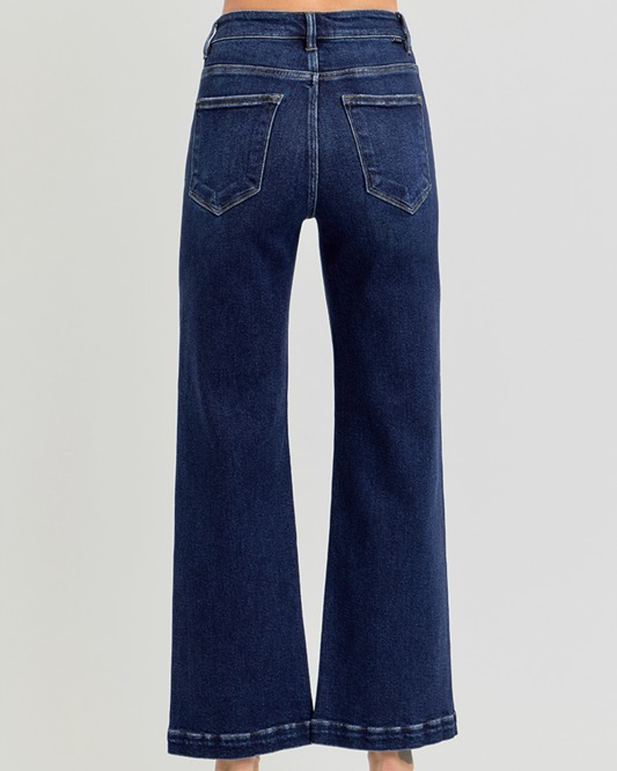 Tinsley Tummy Control High Rise Crop Wide Jeans