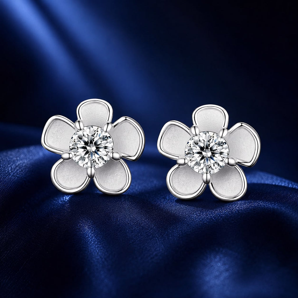S925 Sterling Silver 3.00 Carat Moissanite Earrings for Women
