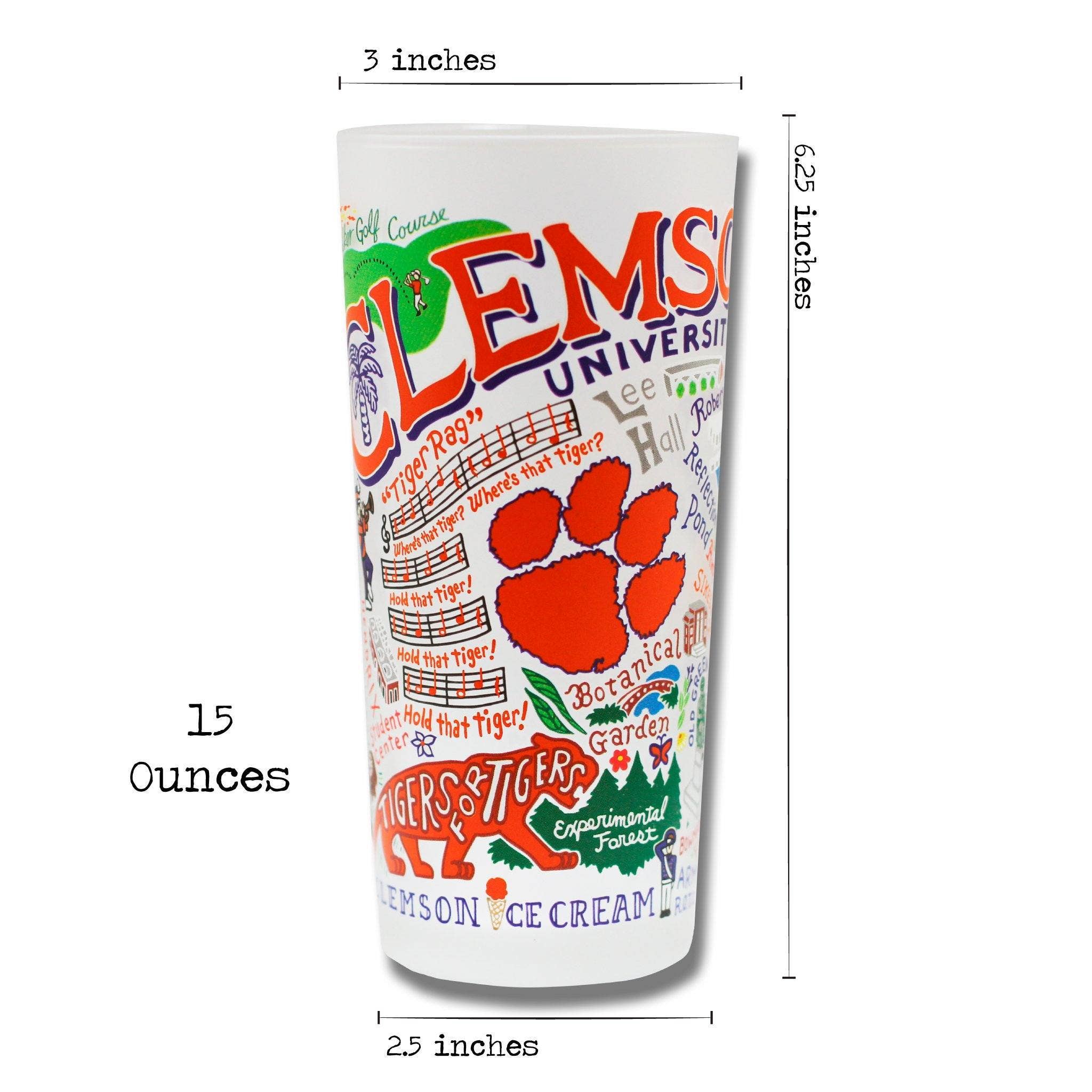 catstudio - Clemson University Collegiate Drinking Glass