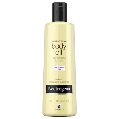 Neutrogena Body Oil Light Sesame Formula, Fragrance Free 8.5 Oz