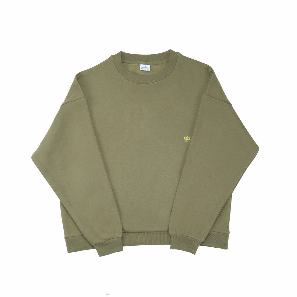 ARTI “Let’s Play” Heavyweight Crewneck – Olive Green