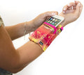 Sprigs Banjees 2 Pocket Wrist Wallet/Wrist Band/Wrist Pocket for Travel, Walking, & Running. Wallet Pouch That Holds Cash, Card, ID's, and More