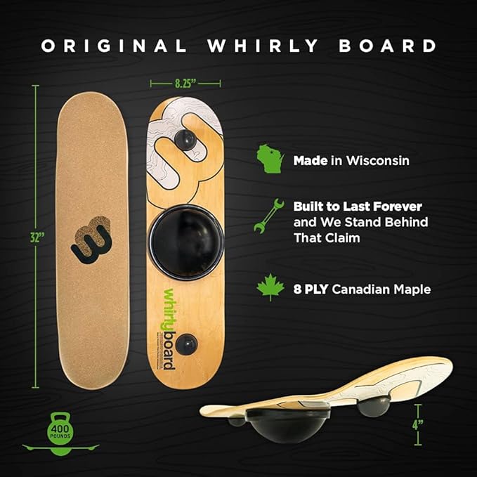 Spinning Wooden Balance Board & Agility Training Equipment
