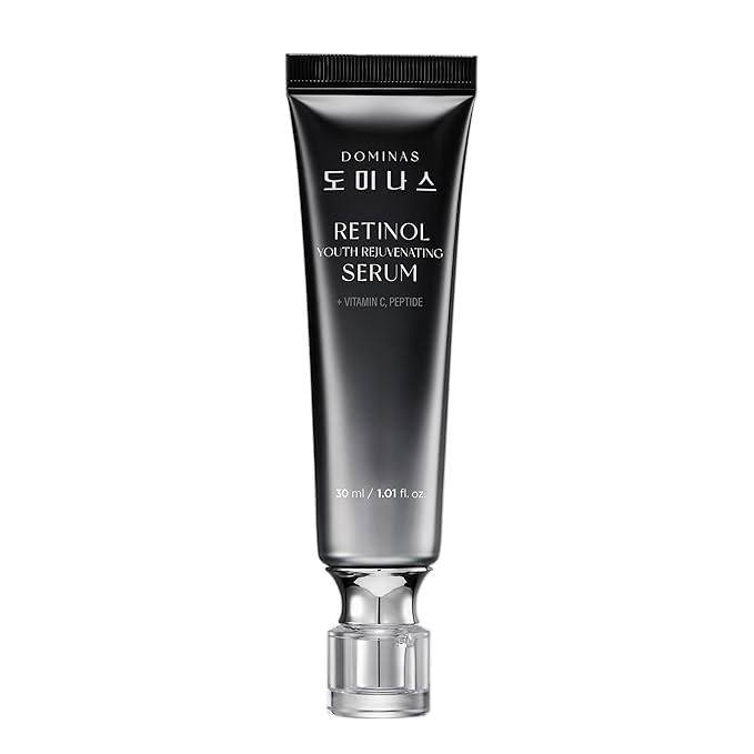 Korean DOMINAS Retinol Serum for Face (1fl oz) – Youth Rejuvenating Face Ampoule for Improving Fine Lines & Reducing Pigmentation, Skin Care for Day & Night Use. Vitamin C, Niacinamide, Peptide
