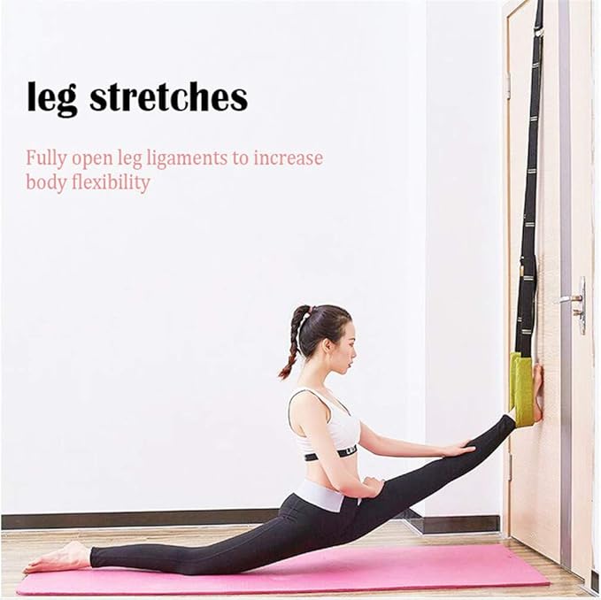 Back bend Assist Trainer - Improve Back and Waist Flexibility, Door Flexibility Stretching Strap, Home equipment for Ballet, Dance, Yoga, Gymnastics, Cheerleading, Splits