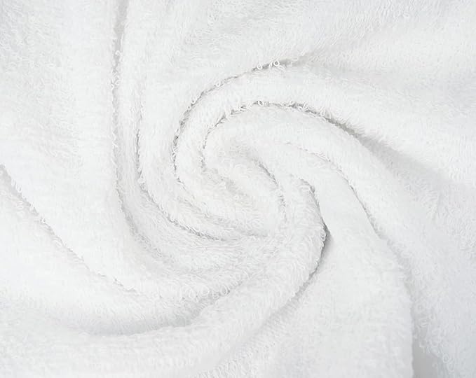 CH White Bath Towels Bulk - 22 x 44 Inches, 100% Cotton Economy Light Weight Towels for Commercial Use - Quick Dry, Ultra-Soft, and Absorbent Bulk Towels (60 Pack)