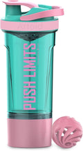 Artoid Mode Inspirational Fitness Workout Sports Protein Shaker Bottle 24-Ounce, Dual Mixing Technology with Shaker Balls & Mixing Grids Included, Twist and Lock Protein Box Storage Included
