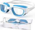 Kids Swim Goggles,Swimming Goggles for Kids 6-14, Anti-Fog UV Protection Pool Glasses for Boys Girls