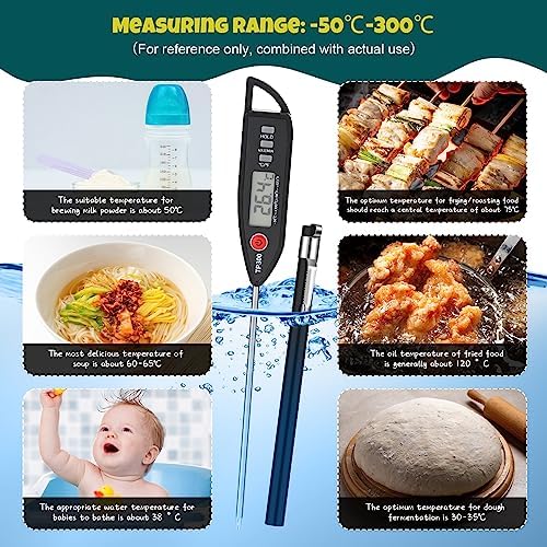 Copkim 6 Set Digital Food Thermometer Long Probe Instant