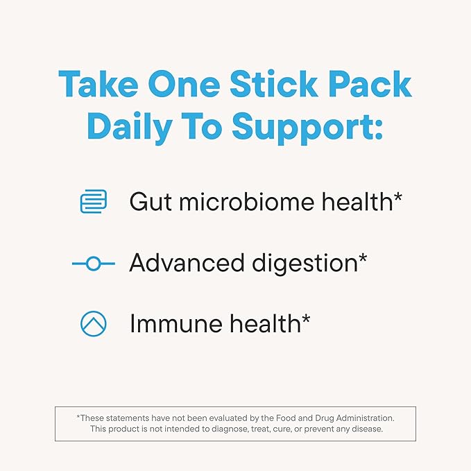 Nouri Daily StayWell Digestive & Immunity Drink Mix | Supports Gut Health, Digestion, Immunity & Energy | Probiotics, Prebiotics, Colostrum & Daily Vitamins | 30 Stick Packs