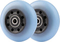 2-Pack 76mm PU Caster Board Replacement Wheel Set 90A Compatible with Razor RipStik Classic Air, DLX G Ripsurf (Blue)