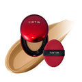 [*Mini Size*] TIRTIR Mask Fit Red Cushion Foundation | Full coverage, Weightless, Skin fit, Satin Glow Finish, Korean Makeup, beauty, Tattoo cover up, Buildable (#33W Ginger, 0.15 Fl Oz)