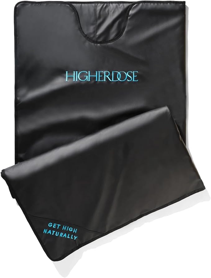 HigherDOSE Infrared Sauna Blanket - Personal Sauna to Relax & Detox Your Body and Mind - Portable Sauna Blanket for Home Sauna Therapy - Plush Thermal Blanket with Far Infrared Heat