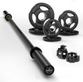 LIONSCOOL Premium 4ft/4.9ft/6ft Barbell for Strength Training and Olympic Weightlifting, 2 Inch Bar for Squats, Curls, Deadlifts, Presses, Hip Thrusts, 350lbs/500lbs/700lbs Weight Capacity