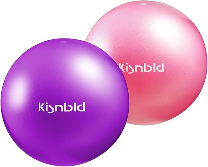 Small Exercise Ball, 9 Inch Mini Pilates Ball, Anti Burst and Slip Resistant Mini Yoga Ball for Stability, Fitness, Physical Therapy, Stretching & Core Strength Workout at Home Gym & Office