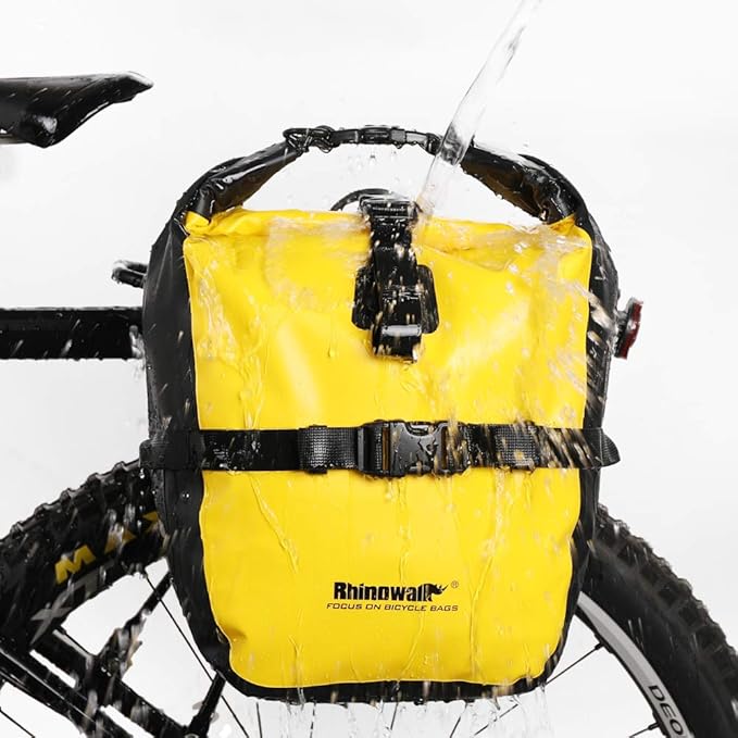 Rhinowalk Bike Bag Waterproof Bike Pannier Bag,(for Bicycle Cargo Rack Saddle Bag Shoulder Bag Laptop Pannier Rack Bicycle Bag Professional Cycling Accessories)