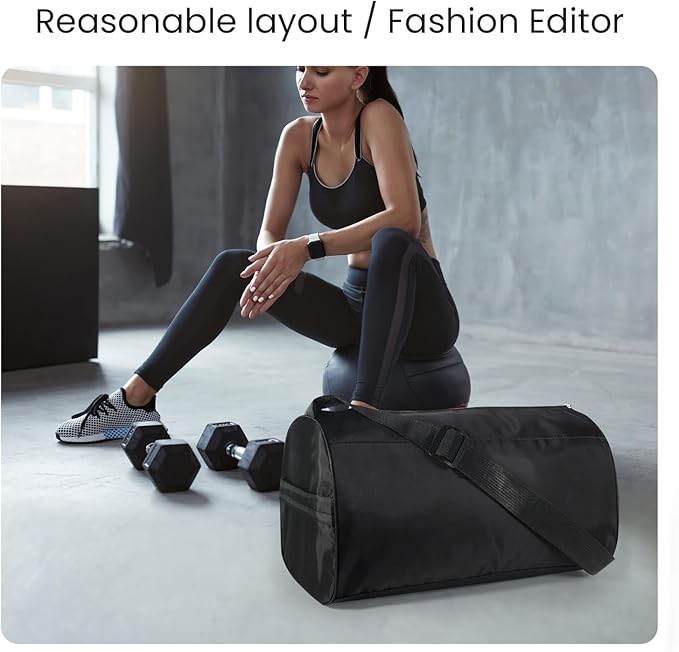 C&F BOGMOST Small Gym Bag for Women & Men,Small Lightweight Duffel Bag Carry On Bags Mini Duffel Travel Bag Waterproof Sports Bags for Workout/Sport/Travel, Yellow