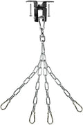 Yes4All Punching Bag Hanger, Stainless Steel Swivel Chain with 4 Snap Hooks for Heavy Bag, Gym Swing, Trapeze, and Hammock