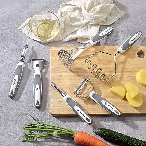 Stainless Steel Potato Masher & Peeler Set